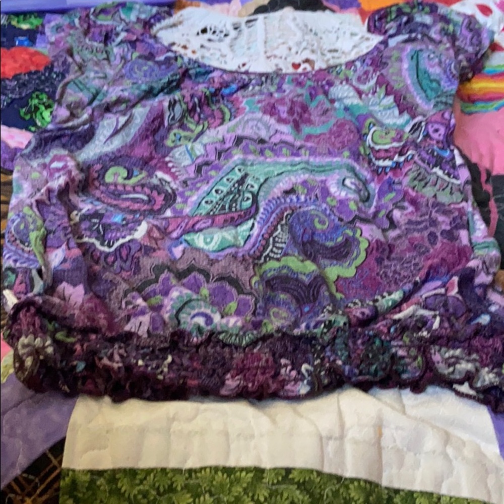 A shirt with a lace back